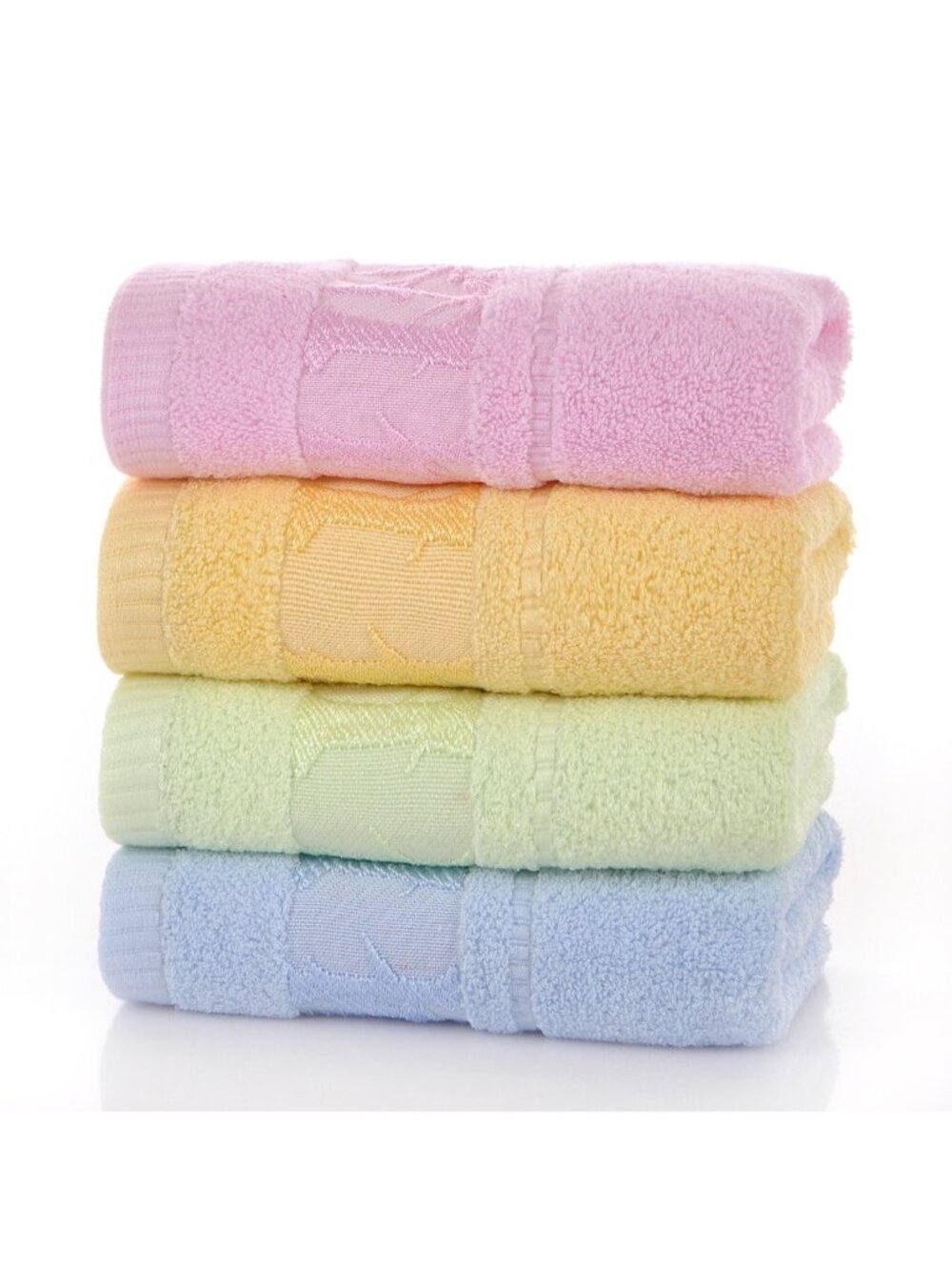 4 PCS Towels Premium Bamboo Fiber Bathroom Luxury Hand Face Towel Sets Hotel